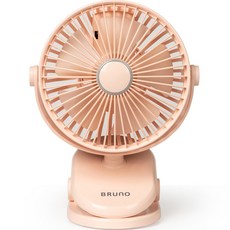 BRUNO 무선 미니 클립팬 선풍기, BCF-2117P, 핑크