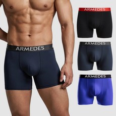 ARMEDES 男士功能性長款四角內褲 3件組