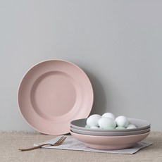 BOWLBOWL 復古多功能餐碗, 粉色+粉色+灰色+灰色, 1組