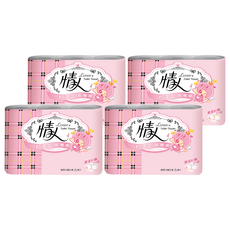 情人 2層捲筒式 花紋衛生紙 110 x 103mm, 6捲, 4袋
