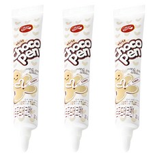 브레드가든 초코 데코펜 화이트 푸드, 20g, 3개