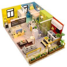 ARTJOY DIY迷你小屋 簡約生活, 混合顏色, 1個