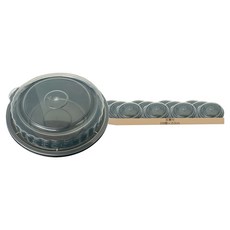 圓形PP餐盒 附PP透明蓋 DERI-8311 15.5cm 黑色, 1箱, 150個