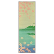 IKEHIKO 日本池彥 藺草榻榻米止滑瑜珈墊, 富士山與櫻花, 1個