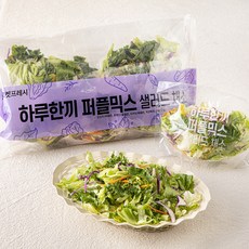하루한끼 퍼플믹스 샐러드 채소 5개입, 400g, 1개