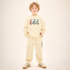 JELISPOON 童款迪士尼輝兒杜兒路兒刷毛長袖套裝