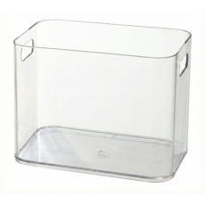 KEYWAY 聯府 閃亮PET收納盒 TLS-200 中 221 x 151 x 169mm, 透明, 2個