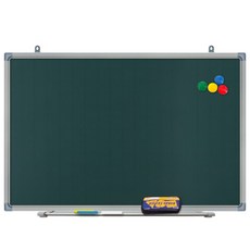 파란들칠판 자석 분필칠판, 실버, 90 x 60 cm