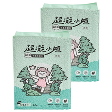 超凝小姐 益生菌除臭豆腐砂, 專為台灣濕熱氣候設計, 長效除臭, 1.5mm極細條砂, 2.7kg, 2包, 忘憂森林香