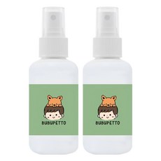 BUBUPETTO 毛小孩次氯酸水微酸性噴霧隨身瓶 70ml 2瓶,寵物專用消毒分解細菌病毒