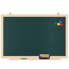 파란들칠판 자석 분필칠판, 메이플, 90 x 60 cm