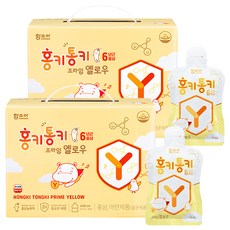 함소아 홍키통키 프라임 옐로우 유아홍삼, 15ml, 2박스