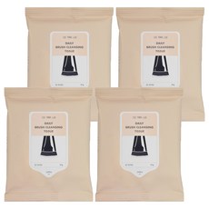 THE TOOL LAB 刷具清潔濕紙巾, 4個, 混色