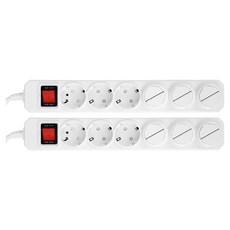 HiPPO 접지형 멀티탭 6구 + 안전커버 3p 세트, 1.5m, 혼합색상, 2개