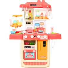 帶蒸汽水的兒童冰淇淋廚房遊戲架, 混色