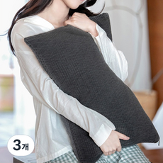 베고자니 순면 줄누빔 메밀 베개, 워시드 그레이, 3개