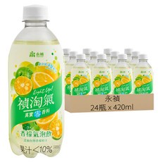 永禎 香檬氣泡飲, 420ml, 24瓶