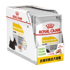 ROYAL CANIN 法國皇家 成犬皮膚保健濕糧 DMW, 皮膚保健, 85g, 12包