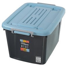 KEYWAY 聯府 百富滑輪整理箱 BF-451 45L, 藍色, 1個