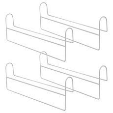 FaSoLa 多功能高低錯位省空間衣櫃掛架-白色 35.5x12x4.2cm, 4組