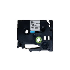 Office Store 相容標籤帶 TZ 24mm, 白底 + 黑字, 8m