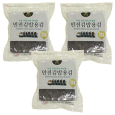 MANJUN 兩次烘烤韓式飯捲專用海苔, 230g, 3包