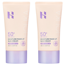 홀리카홀리카 모이스처 메이크업 선크림 SPF50+ PA++++, 60ml, 2개