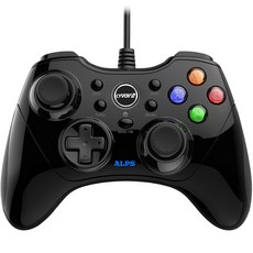 JOYTRON PC有線控制器遊戲手把, Cyvox 2(黑色), 黑色, 1個