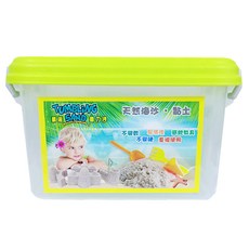 TUMBLING SAND 翻滾動力沙 5kg 台灣製造 海灘12件組 小城堡4件組 方形可掛式充氣沙盤 益智玩具 親子玩具 不變乾不變硬, 顏色隨機, 1組