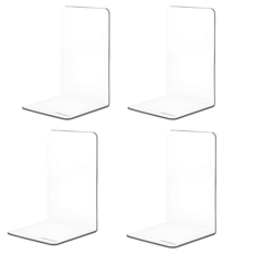 Documo 書本支架 L型書擋 4入, 透明