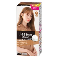 Liese 莉婕 奶霜泡沫染髮劑 輕鬆染出均勻亮麗髮色, 0 亮麗雅致金沙棕, 1盒