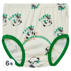 chummychummy 嬰幼兒 IFC 寬鬆竹纖維如廁訓練褲, 6個, 01 象牙白