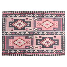 Style Boat Market 多功能地墊 幾何復古風 仿麂皮絨布材質