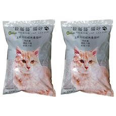 躲貓貓 美國活性碳無塵貓砂 凝結迅速 嚴選高品質砂粒 天然抗菌除臭能力佳, 5.5kg, 2袋, 無添加香料