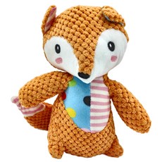 長尾狐狸 高質感可變毛絨玩具 適用貓咪、狗狗, 1個, 22 x 15 x 9cm