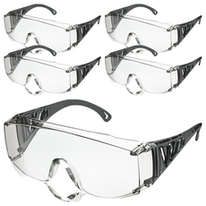 OTOS 透明安全護目鏡 B-624AF, 5個, 透明