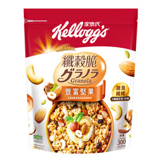 Kellogg's 家樂氏 Granola 纖穀脆 豐富堅果, 300g, 1包