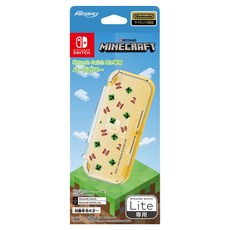 MAXGAMES NS Lite Minecraft 硬殼保護套 適用於 Nintendo Switch Lite, 1個, Yellow