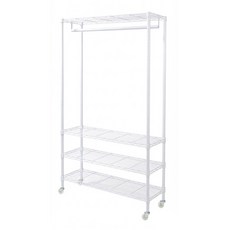 Steel Tycoon 鋼鐵力士 四層單桿吊衣組, 白色