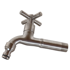 LEADER 麗達 304不鏽鋼 十字開關長栓 搭配園藝奶嘴頭 T914, 1個