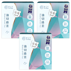 茶立方 纖暢PLUS 油切綠茶，含膳食纖維 日本茶花 非洲芒果籽, 6.7g, 5包, 3盒