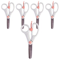 mideer 兒童多功能省力剪刀 MD-3320, 珊瑚粉, 5把