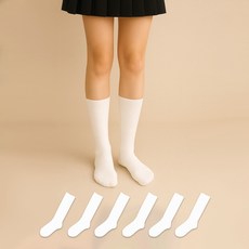 your.s 女款長版素色時尚長筒襪 6雙