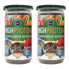 UP AQUA 雅柏 上浮型高蛋白營養飼料 M, 400ml, 2罐