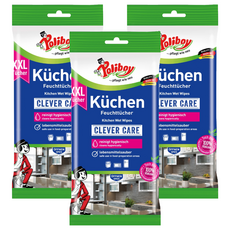 Poliboy 德淨 廚房清潔濕紙巾, 3個