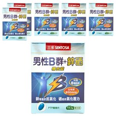 SENTOSA 三多 男性B群Plus 鋅硒錠, 完整8種B群 60錠, 0.7g, 60顆, 6盒