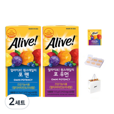 Alive 每日一次優質維生素禮品套裝, 2組, 60顆