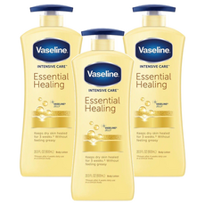 Vaseline 凡士林 潤膚乳液, 600ml, 3瓶, 全效滋潤保濕