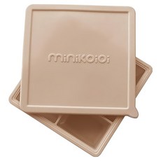 MiNiKOiOi 矽膠副食品分裝盒, 奶茶杏, 100ml, 1個