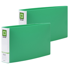 Lan CHYn 連勤牌文具 PP 11孔直式電腦夾 LC-911-G, 綠色, 2本